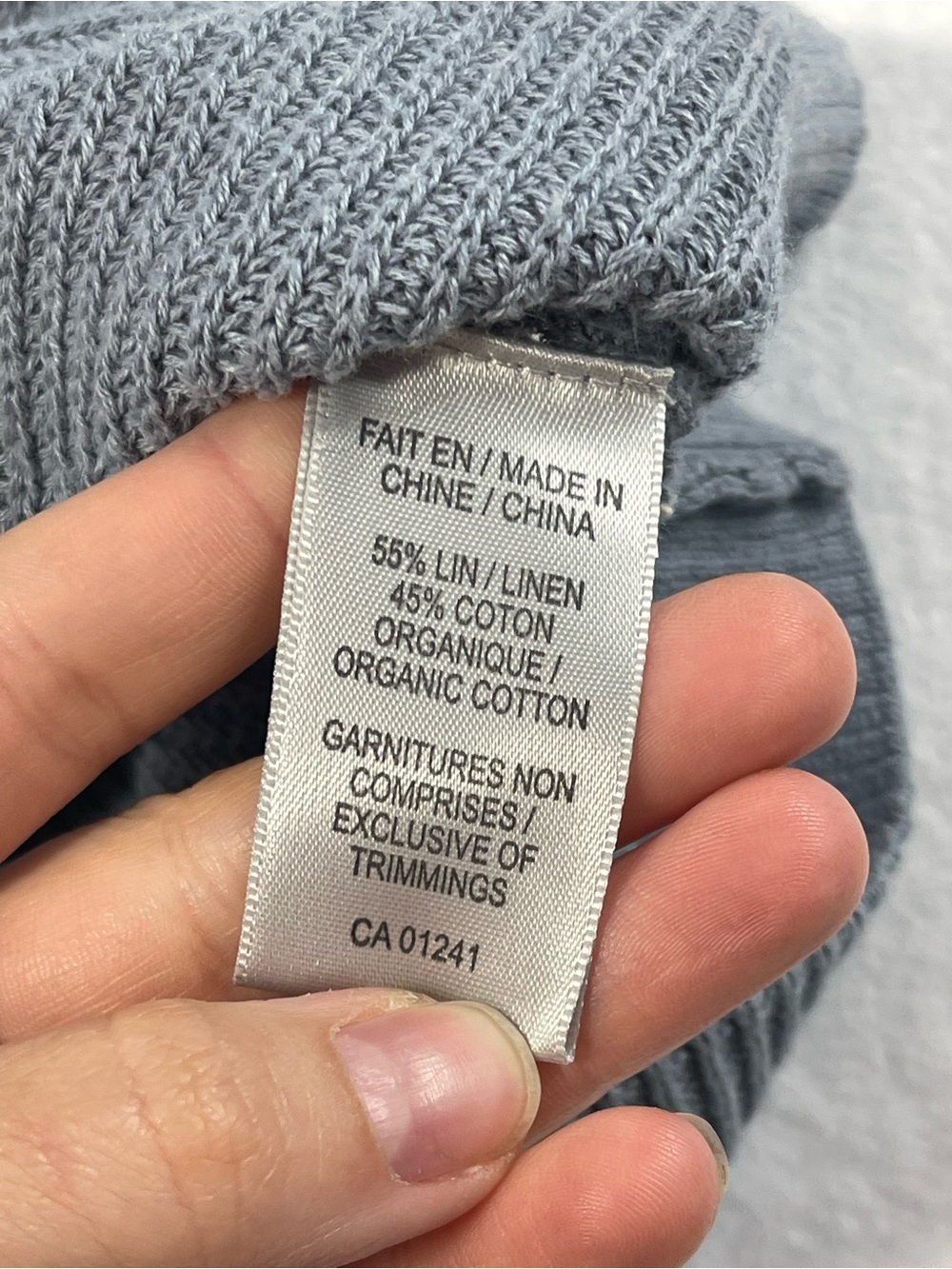 Contemporaine Par Simons Linen Blend Sweater Vest Gray Button Front Women’s L - Picture 8 of 9
